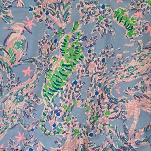 Lilly Pulitzer Rosalie Skirt Set Blue Peri The Turtle Package 8 - Picture 7 of 12